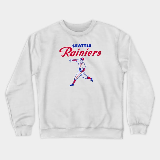 Defunct Seattle Rainiers Baseball 1920 Crewneck Sweatshirt by LocalZonly